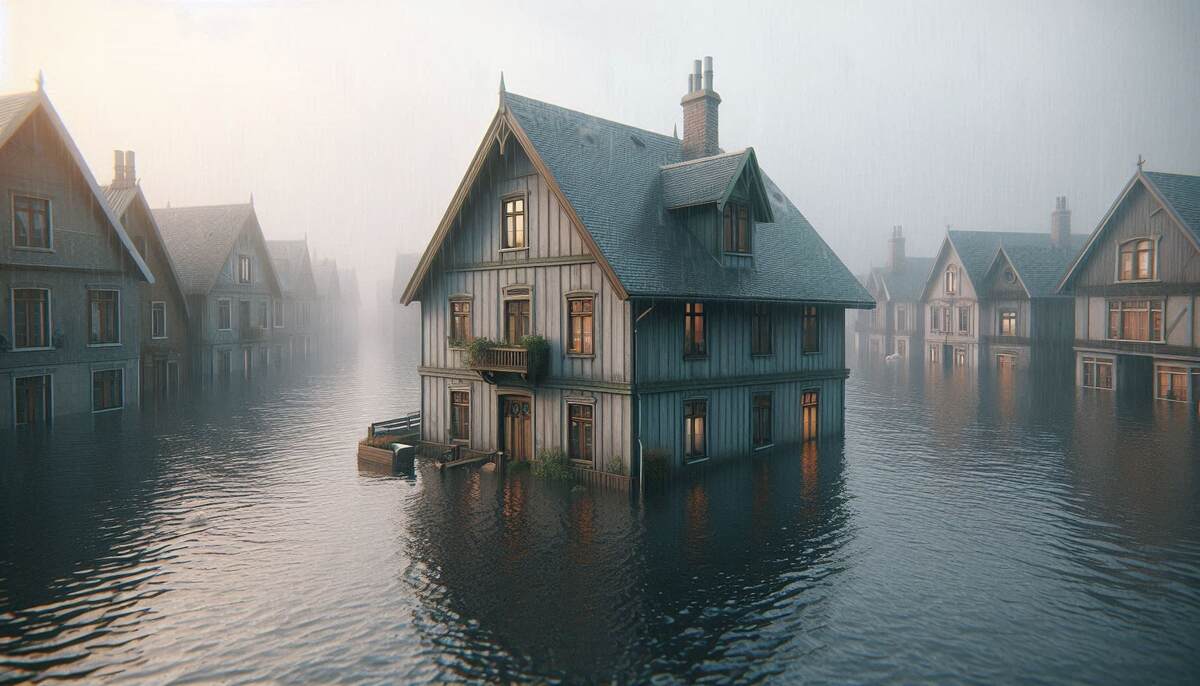 Climate Resilient Building: How to Build for a Sustainable Future 2 house flooded