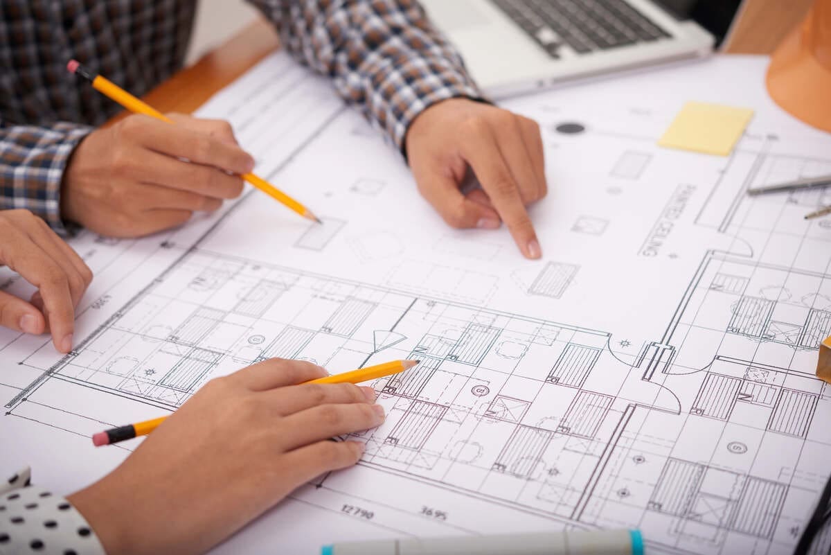 blueprints of building