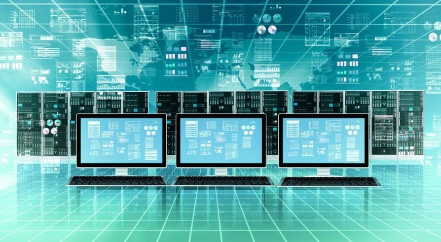 5 Ways Robotic Process Automation (RPA) Is Transforming Construction and Building Operations 5 computer bots connected - robot process automation