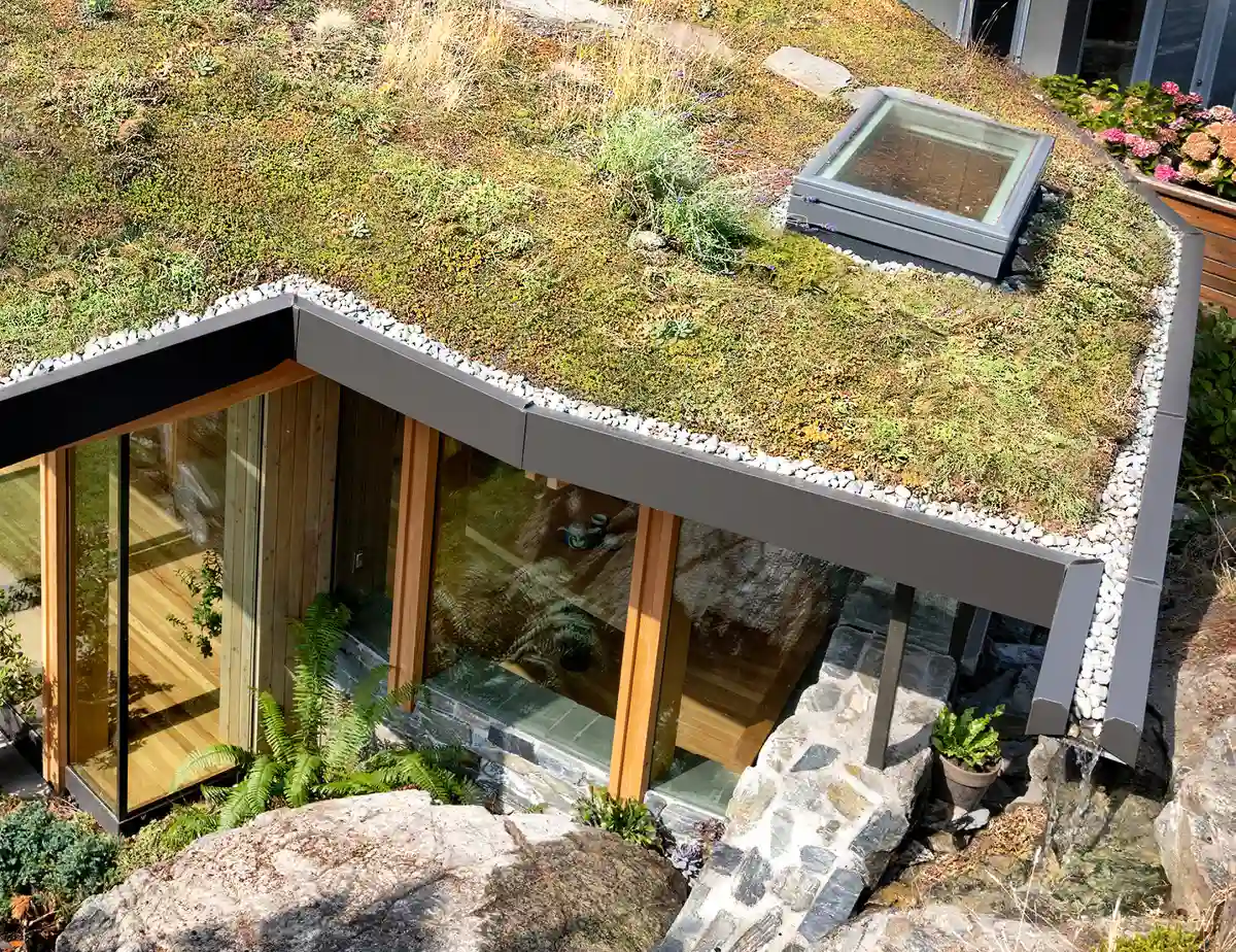 Bruce Greenway, Architect - Grotto house - roof