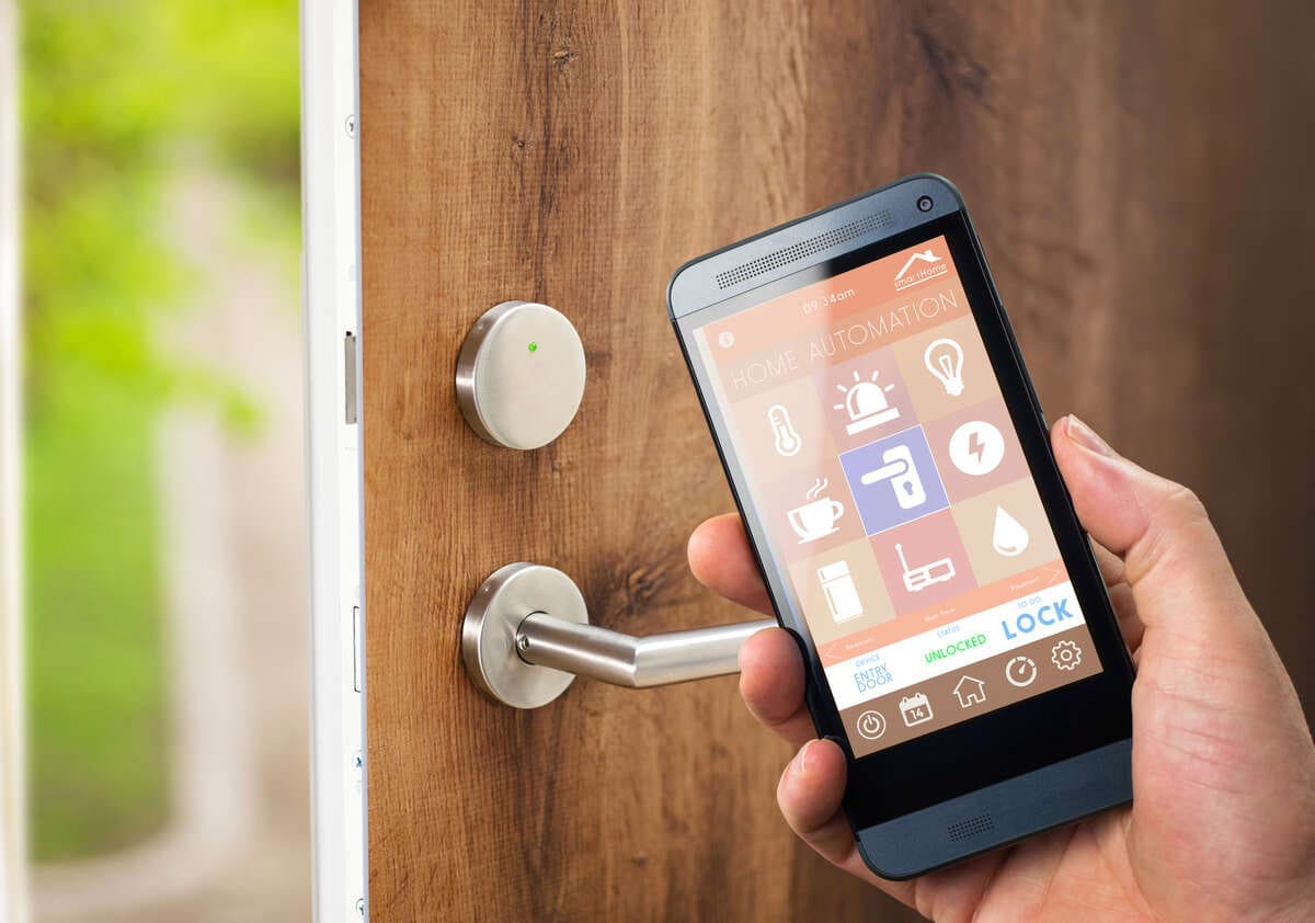 Smart Home Technology for Vacation Rentals 1 smart lock on door