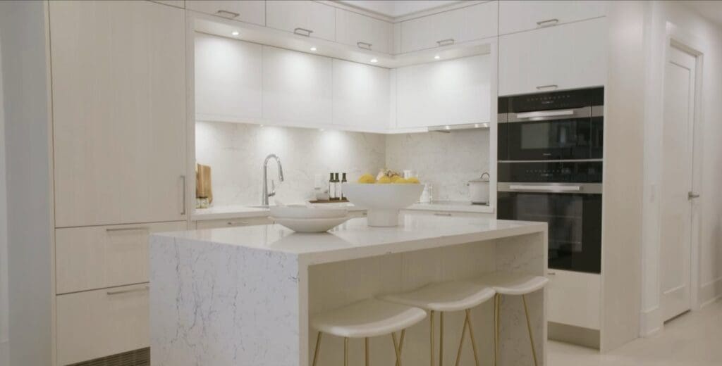 renovated kitchen in house