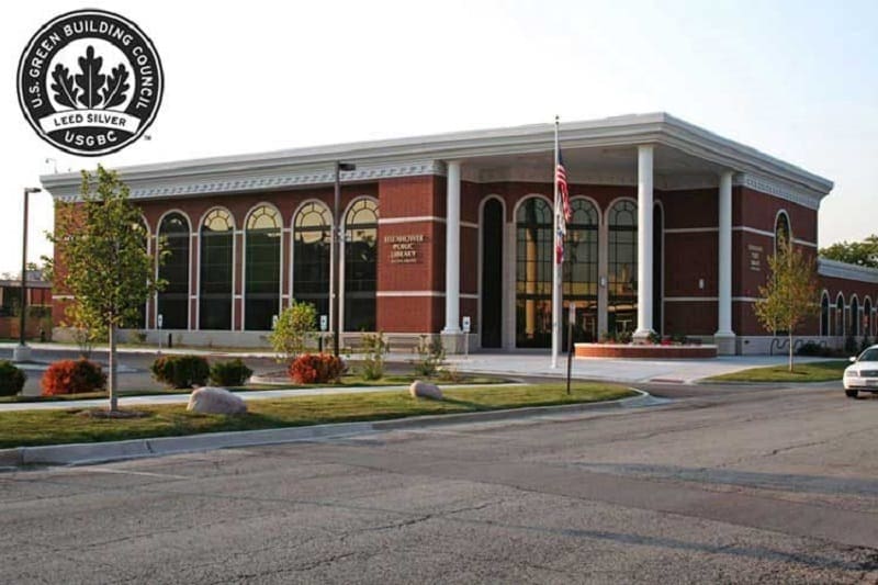 Eisenhower Public Library in Harwood Heights, Illinois - Five ways to promote investment in energy efficient buildings