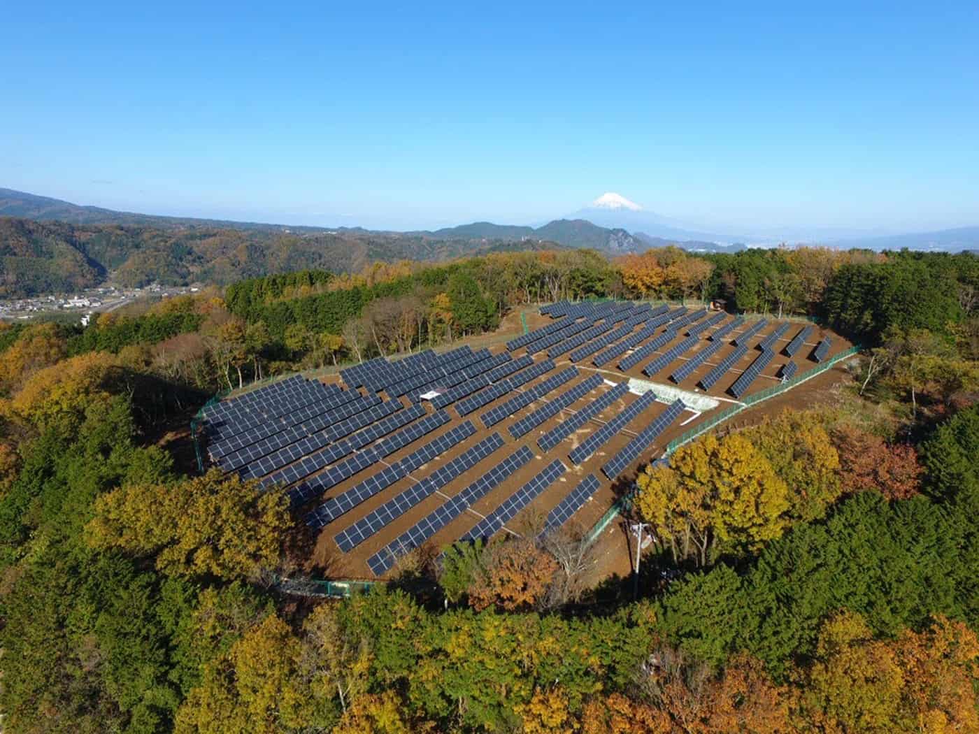Bird's-eye view of solar panels from Mark Merner via Unsplash