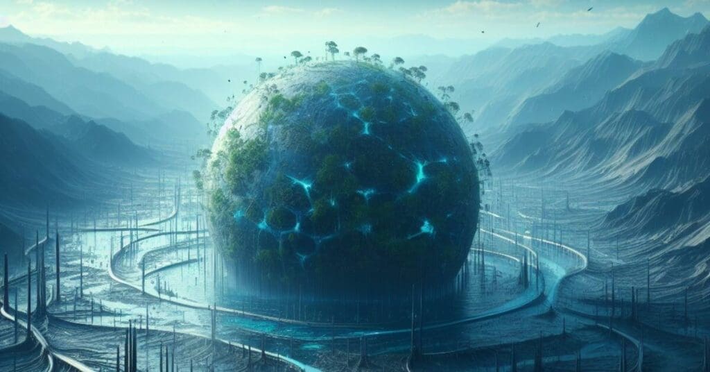 Carbon capture - Earth aquifer art image