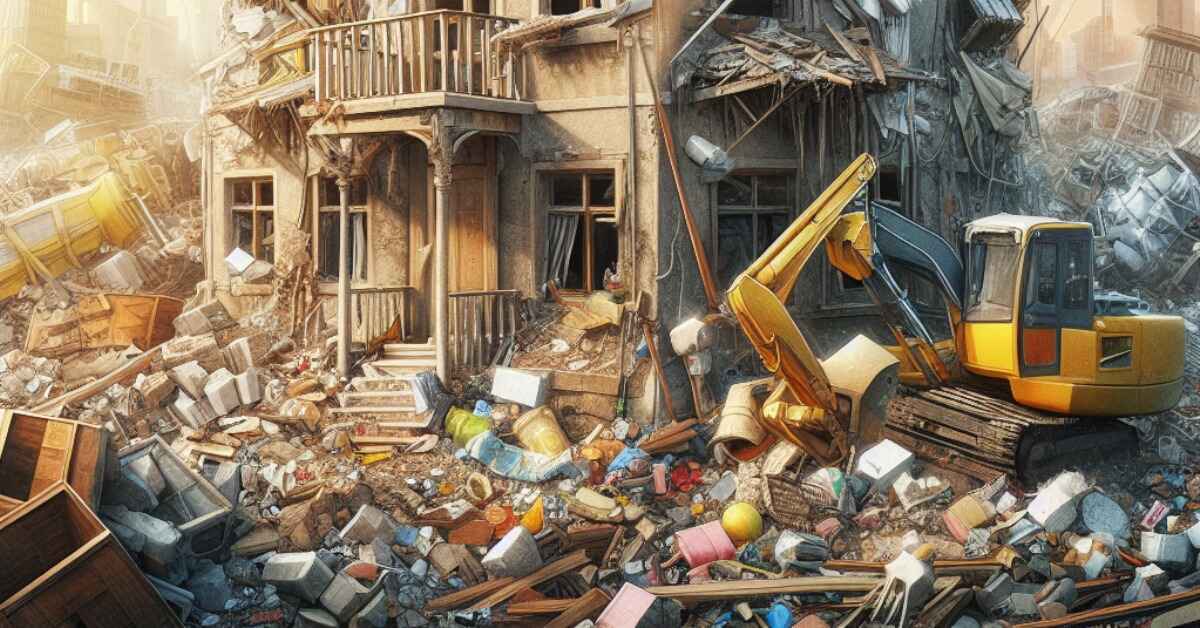 house being demolished - waste removal
