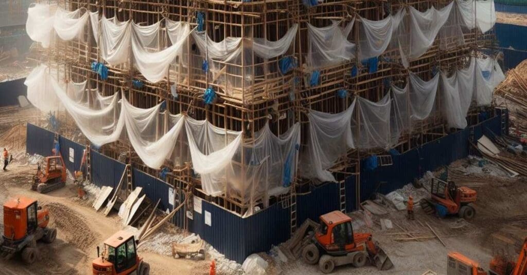 How Canada's Federal Government Is Fighting Against Plastic Pollution in the Building Sector 5 plastic waste on construction site - plastic pollution in the building sector