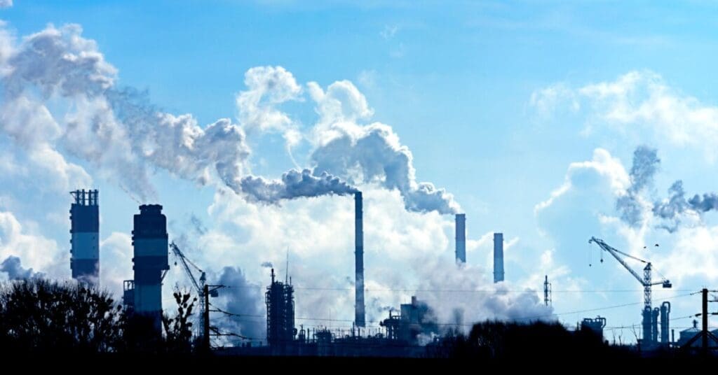 Chemical Plants that will slowly be replaced by sustainable methods such as the Bioforge from Solugen