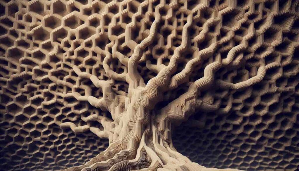 Innovative Biophilic Designs that Enhance Material Performance and Structural Resilience 5 tree tessellated pattern - biomimicry