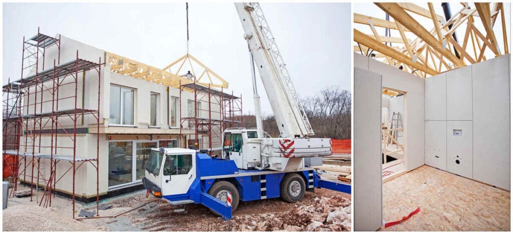 modular home under construction